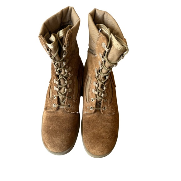 McRae Footwear Military Combat Boots Size 8.5 R  Tan Vibram - Picture 1 of 6